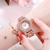 Personality Zircon With Scale Women's Watch