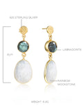 Shining Labradorite Earrings