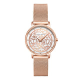 Carved Pattern Dial Women's Watch