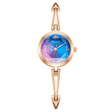 Stylish gradient diminuted quartz women's watch