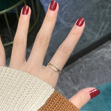 Fashionable and simple women's adjustable Vintage index finger ring ring