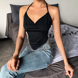 Fashion tassel camisole sexy topless women's clothing