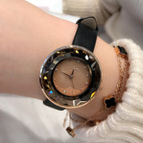 Fashion leather strap women's watches