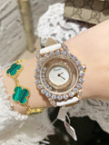 Hollow Transparent Leather Women's Watch