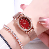 Goldie Milan net belt diamond student watch small fresh casual women's watch