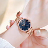 Simple quartz shell chassis stainless steel strap waterproof women's Watch