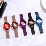 Gradient Dial Two Straps Women's Watch