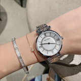 Diamond-inlaid Stainless Steel Women's Watch