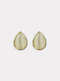 Opal drop stud earring