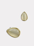Opal drop stud earring