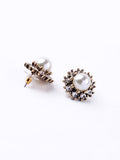 Round Small Pearl Earrings