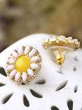 Sun Flower Pattern Earrings