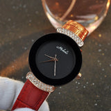 Simple Round Dial Durable Women's Watch