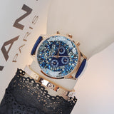 Charming Starry Large Dial Women's Watch