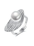 Feather-shaped Adjustable Ring