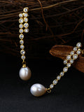 Pure Silver Pearl Earrings