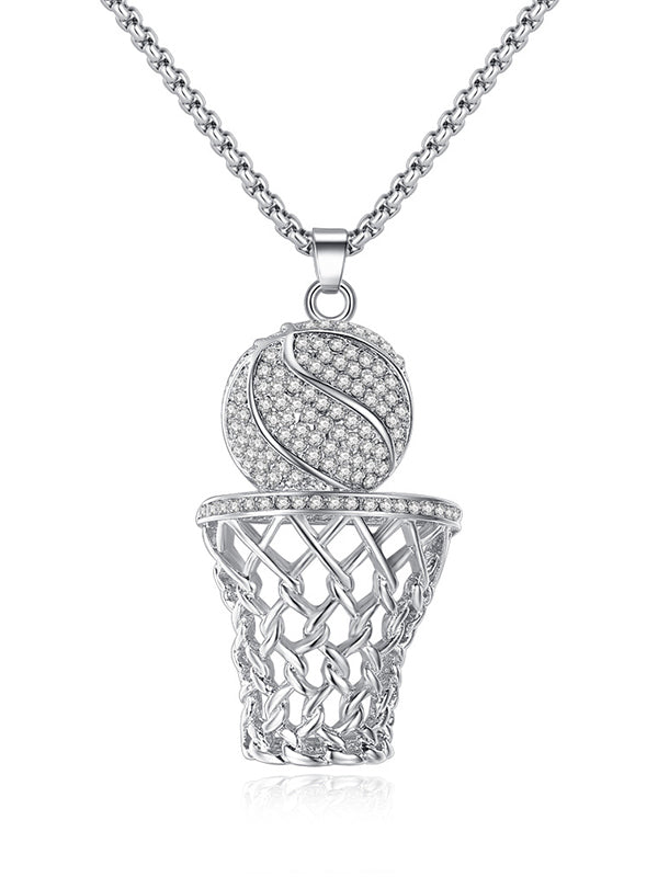 Personality Basketball Frame Necklace