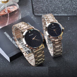 Women's Watch Blue sandstone large dial stainless steel strap simple watch