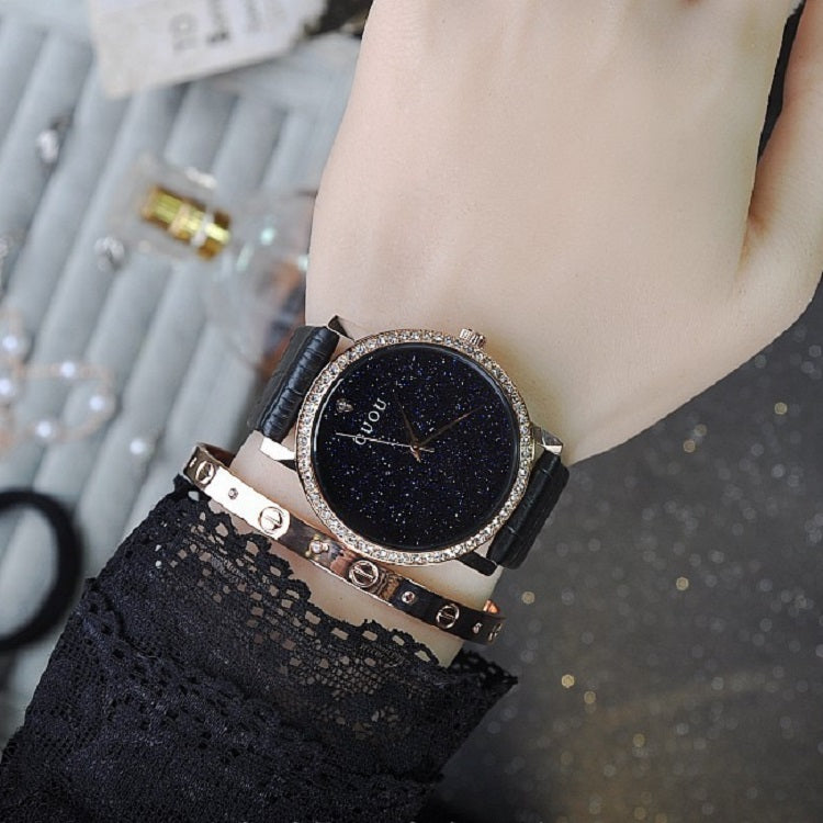 Blue Sandstone With Diamond Women's Watch
