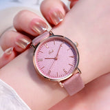 Fashionable simple digital face belt waterproof women's  watch