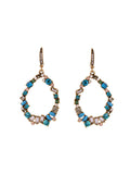 Colorful Gemstone Oval Earrings
