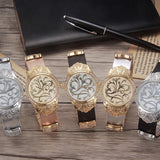 Flower Pattern Waterproof Women's Watch