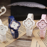 Petal-shaped  Frame Ceramic Women's Watch