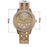 Elegant Flower Pattern Women's Watch