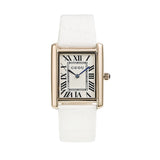 Women's Watch Retro Rectangular Quartz dial leather strap elegant watch