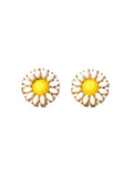 Sun Flower Pattern Earrings