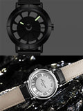 Men's Watch Simple Hallow gear dial milan strap waterproof quart watch