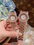 Women's Watch silver zircon shining dial Stainless Steel strap women's clothing watch