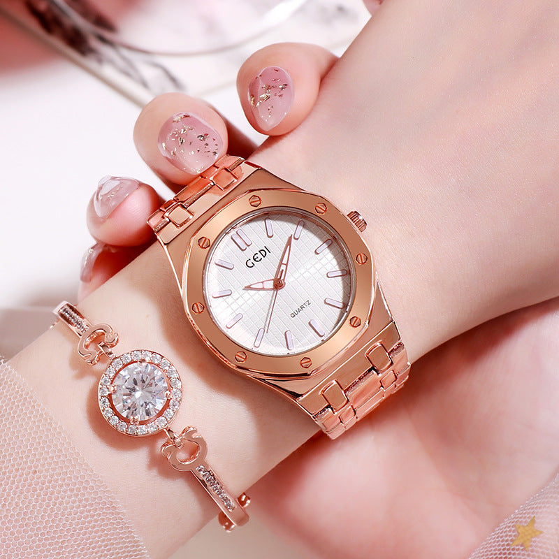 Fashion leisure stainless steel women's watches
