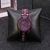 Trendy Diamond With Scale Women's Watch