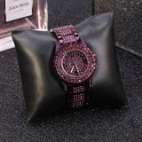 Purple full Of Czech Diamond Women's Watch