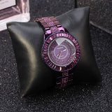 Luxury Purple Czech Diamond Women's Watch