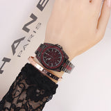 Trendy Diamond With Scale Women's Watch