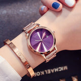 Solid Color Dial With Calendar Women's Watch