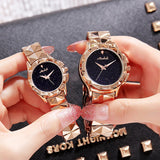 Women's Watch Engraving starry large dial stainless steel strap creative watch