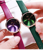 Fashion leather strap women's watches