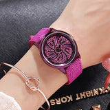 Windmill Pattern Purple Women's Watch