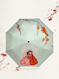 Ancient Girls'talk Pattern Folding Umbrella
