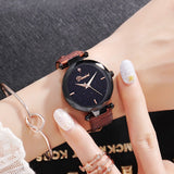 Personality Dial Leather Strap Women's Watch