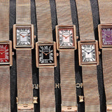 Square Pattern Roman Number Scale Women's Watch