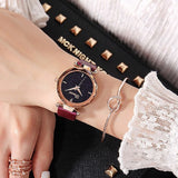Special Dial Rose Gold Frame Women's Watch