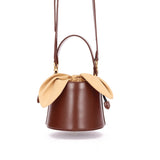Bow Bucket Leather Handbag