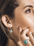 Irregular Natural Turquoise Earrrings