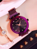 Star With Diamond Magnet Strap Womens' Watch