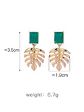 Creative Palm Leaf Pattern Earrings
