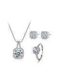 Square Necklace&Earring Set